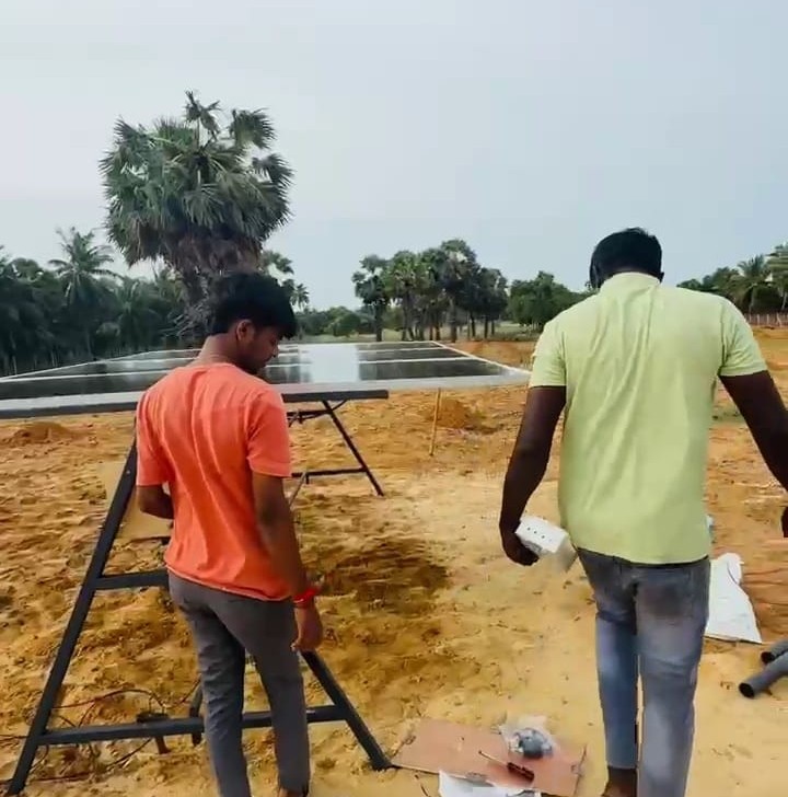 Installation of a 2″ | 1.7HP | 1100W well solar pump system